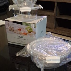 Better Homes And Gardens Clear and White Food Storage Container Set